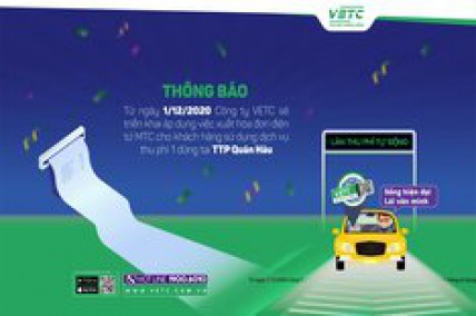 Áp dụng hóa đơn điện tử MTC khi dử dụng dịch vụ thu phí một dừng tại Tpp Quán Hàu - Quảng Bình.