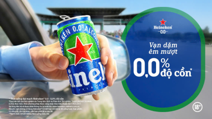 Êm mượt sảng khoái, an tâm cầm lái cùng Heineken 0.0