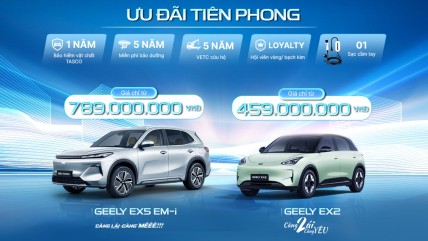 Geely Việt Nam ra mắt bộ đôi xe năng lượng mới Geely GEELY EX5 EM-i và GEELY EX2, mở rộng lựa chọn di chuyển xanh