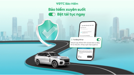 Tính năng mới: Tái tục bảo hiểm TNDS tự động trên VETC