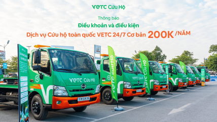 Thông báo Điều khoản và điều kiện sử dụng "Dịch vụ Cứu hộ toàn quốc VETC 24/7 Cơ bản"