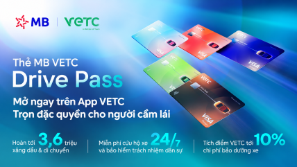 Mở thẻ MB VETC Drive Pass ngay trên App VETC - Tối ưu chi phí, gia tăng đặc quyền trên mọi hành trình