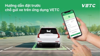 HƯỚNG DẪN ĐẶT CHỖ GỬI XE TRÊN ỨNG DỤNG VETC