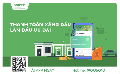 Thanh toán  xăng dầu lần đầu ưu đãi cùng VETC